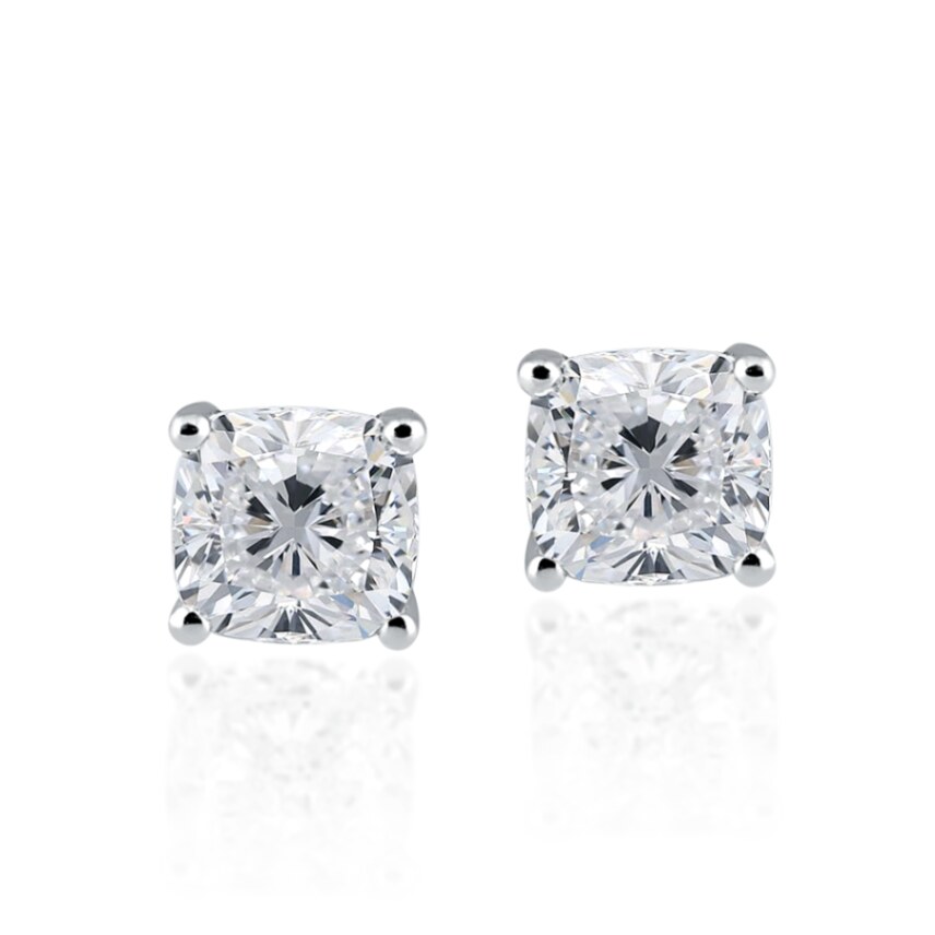 Cushion Solitaire Studs