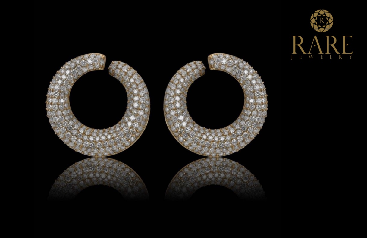 Pavé Crescent Hoops