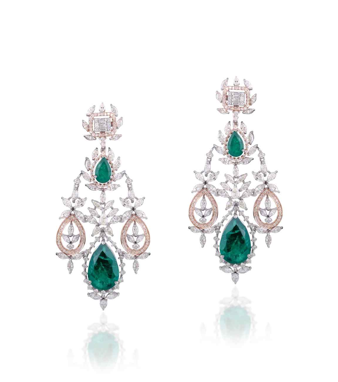 Emerald Chandelier Earrings