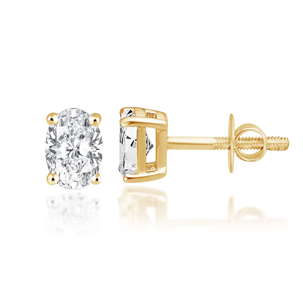Classic Oval Diamond Studs